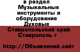  в раздел : Музыкальные инструменты и оборудование » Духовые . Ставропольский край,Ставрополь г.